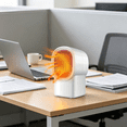 thumbnail image 4 of HIBIBUD 2026 New Air Heater 800W Household Warmer Desktop Space Electric Heater Super Wind Speeds Multiple Overheat Portable Electric Small Low Noise Hot Heater for Home Office Bedroom Bathroom, 4 of 5