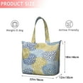 thumbnail image 4 of Blue and Yellow Floral Pattern Travel Tote Bags for Women Carry On,Large Weekender Bags for Women Travel,Multi Functional Duffle Bag for Work,Shopping,Sports, 4 of 5