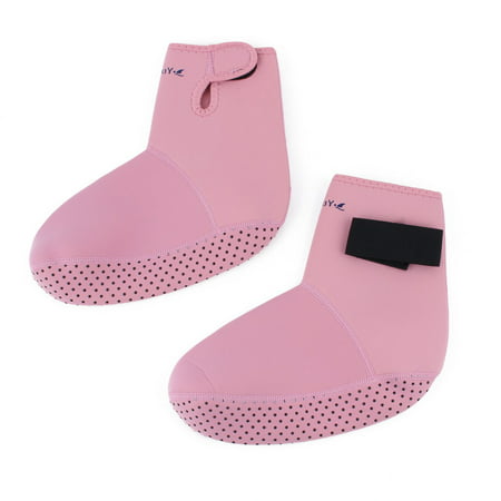 Swim Surfing Neoprene Diving Socks Sand Beach Swimming Shoes Booties Pink (Best Shoes For Beach Sand)