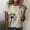 Beige, variant on Womens T Shirts Loose Fit Dandelion Print Short Sleeve Round Neck Top Casual Tee Shirts Womens Grey XXXL