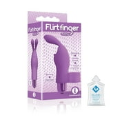 i icon Brands - Flirt Finger Bunny, Finger Vibrator, Purple with Sample of ID Lube