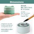 thumbnail image 4 of Tintero de cerámica verde con tapa, 10 ml, Qi Ming Wen Fang, 4 of 8