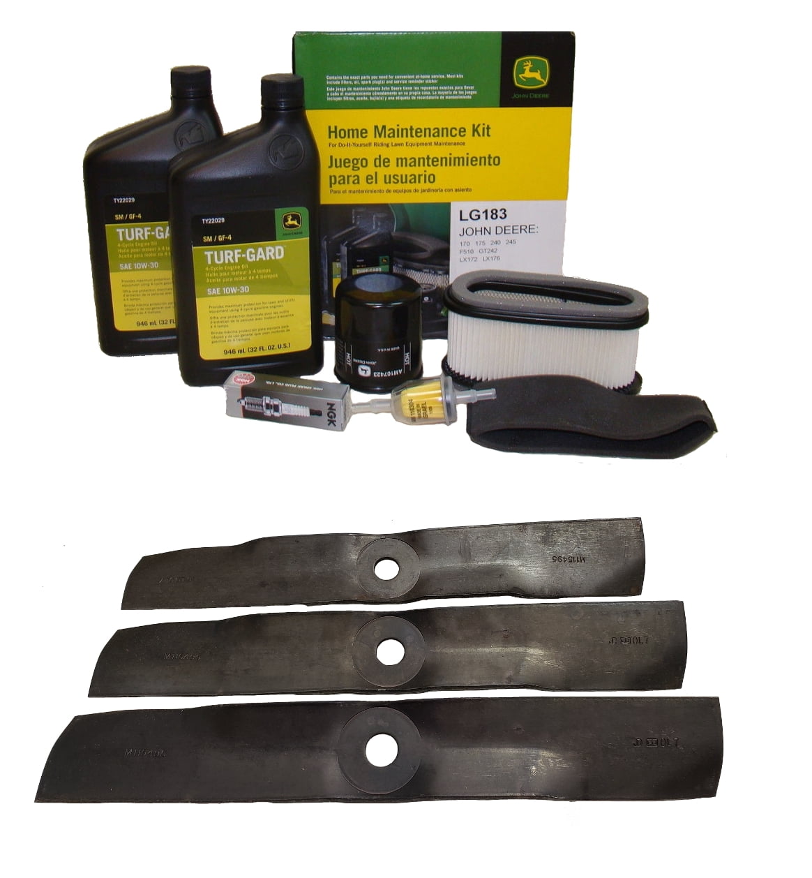 John Deere Original Equipment Model LX172 Maintenance Kit + Standard