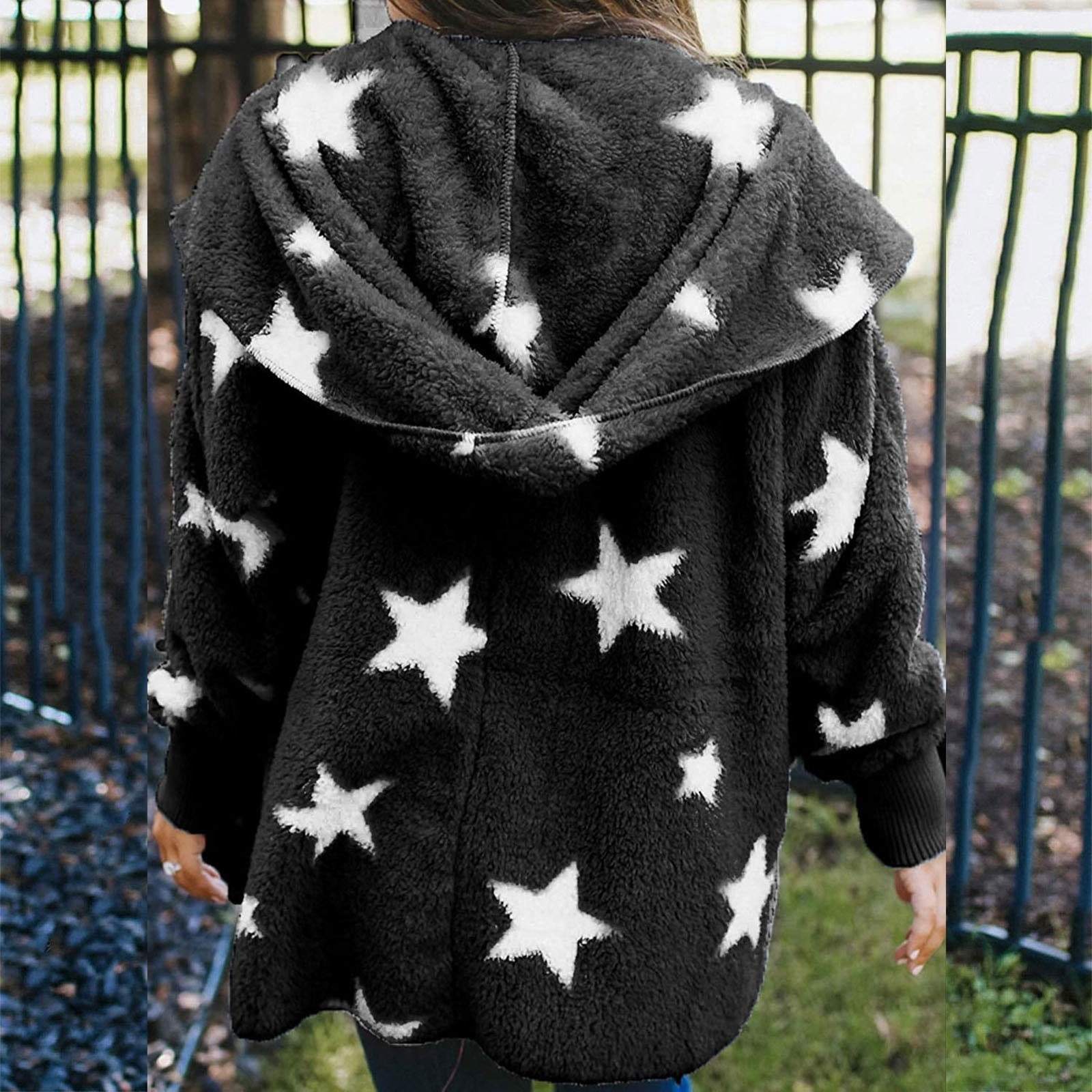 Black jacket with white stars deals