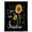 Black, variant on Yellow Sunflower Waterproof Fabric Shower Curtain,Summer Vintage Flower Bee Sunshine Waterproof Fabric Shower Curtain for Bathroom Curtains Bathtubs Hotel Shower Curtains with 12 Hooks Stall 48x72in