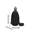thumbnail image 3 of MMJ Crossbody Bags For Women Sling Bag Waterproof Lightweight Polyester Outdoor Sports Travel Hiking Shopping Cross Body Shoulder Bag Daily Use 13.39x7.09x3.54in, 3 of 6