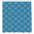 thumbnail image 3 of Ambesonne Turtle Shower Curtain, Aquatic Animals Flowers, 69"Wx75"L, Multicolor, 3 of 3