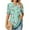 Mint Green, variant on Aloohaidyvio Tops for Women,Womens Fashion T-Shirt Short Sleeves Puff Sleeve Blouse V-Neck Casual Tops