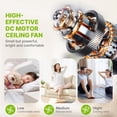 thumbnail image 4 of Ventilador de techo con toma de luz Breeze 2 en 1 3000K-6000K 1000lm, 4 of 8