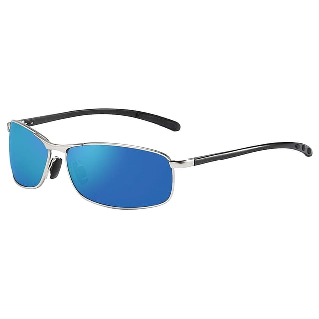 Gafas de sol ZHILE rectangulares polarizadas Al-Mg Alloy UV400