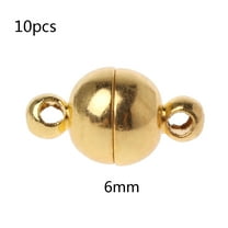 10pcs Stainless Steel Ball Shape Magnetic Clasp Converter for Jewelry Making