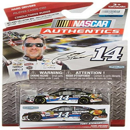 Hard Drivers Edition Tony Stewart #14 Mobil One 1 Tracker Boats Bass Pro Chevy 1/64 Scale Diecast NASCAR Authentics Includes Collector Box