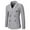 Grey, variant on toraway Men Suit Pants 46 Autumn Male Autumn and Winter Suit Double Plaid Button Lapel Multi Pocket Long Sleeve Blazer Coat L