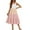 White & Pink, variant on Arshiner Girls Summer Dress Boho Spaghetti Strap Square Neck Solid A Line Beach Long Dress with Pockets Light Blue 9-10 Years