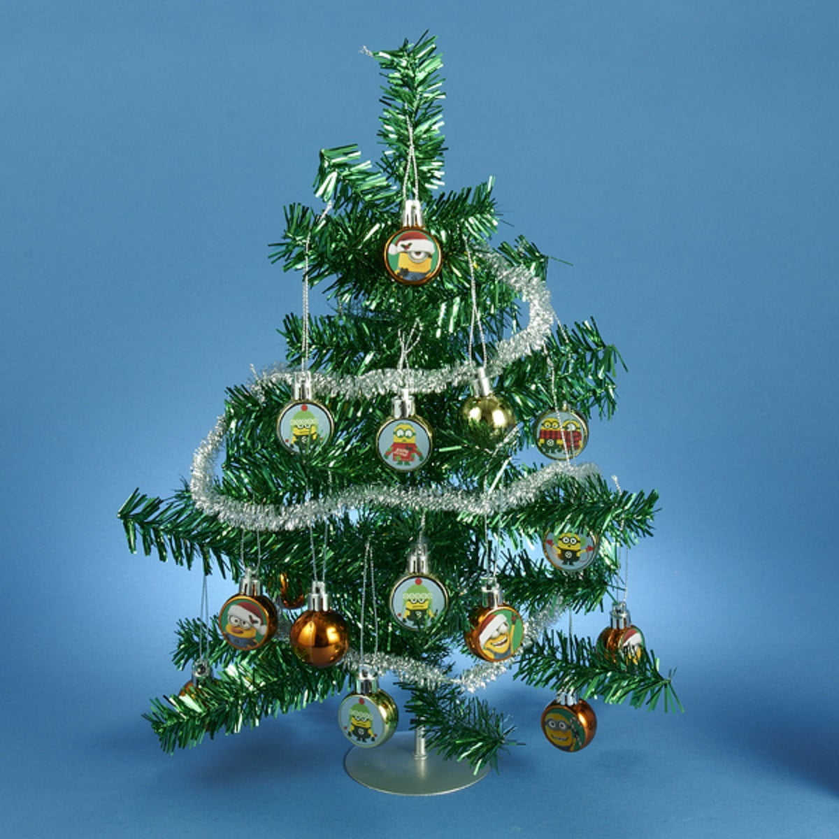 Mini tinsel christmas tree