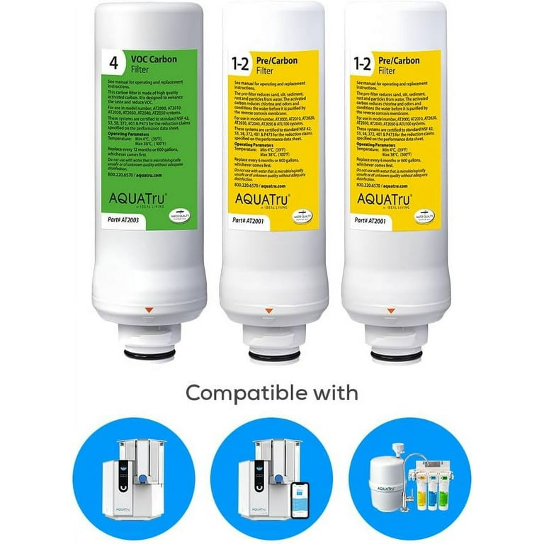 AQUATru フィルターセット 7個 (2年分) Amazon.com: AquaTru Classic Replacement Filters for AQUA TRU