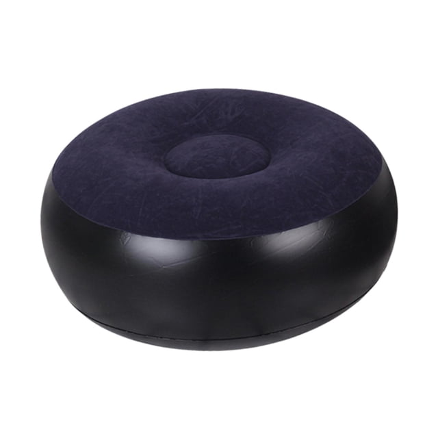 Lipstore Inflatable Ottoman Indoor Dormitory Camping Chair PVC Multipurpose Foot Rest