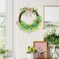 thumbnail image 5 of Nkmbld Easter Wreath Decorated with Colorful Eggs, Spring Artificial Wreath Decor for Indoor Outdoor Home Farmhouse Table Mantel Window Wall Decor, 5 of 8