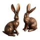 thumbnail image 5 of 2 figuras de conejo de resina, estatuas de conejo vintage, decoración de mesa, decoración del hogar, figuras de animales para estantería, habitación,, 5 of 9