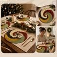 thumbnail image 6 of CHJK 8 Pcs Gradient Woven Round Placemat, 15 x 15 Inch Handmade Braided Heat Resistant Table Mat, Kitchen Dining Decor for Tabletop Protection, 6 of 8