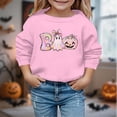 thumbnail image 2 of Gyujnb Kids Halloween , Print Halloween Pullover Sweatshirt for Kids Girls Boys Long Sleeve Casual Play Outerwear Soft Comfortable, Halloween Outfits,3-4 Years, 2 of 4
