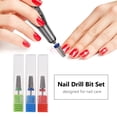 thumbnail image 2 of Juego de brocas para uñas, 3 piezas, de acero de tungsteno, para eliminar cutículas, esmalte de g Abanopi Broca de uñas, 2 of 7