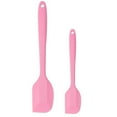 thumbnail image 7 of 2pcs Kitchen Cooking Silicone Spatula Set Heat Resistant Turner Scraper Cooking Baking Utensils Pink, 7 of 7