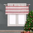 thumbnail image 1 of Short Printed Christmas Curtain Drape Screening Hanging Valance Home Decor Blocking Kitchen Bedroom Door Window Blinds Restaurant 130x40cm, 1 of 10
