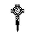 thumbnail image 6 of Custom Personalized Flower Metal Cross Memorial Stake, Memorial Garden Decor , Custom Grave Marker, Remembrance Stake, 6 of 6