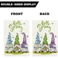 thumbnail image 4 of Hello Spring Cute Gnome Floral Garden Flags for Outside, Butterfly Lavender Daisy Spring Yard Flag, Burlap Double Sided Spring Welcome Garden Flag 12.5x18 for Porch Farmhouse Decor, 4 of 6
