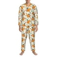thumbnail image 3 of Naloa Squirrel With Colorful Tail Men’s Pajamas Set - Long Sleeve Button Down Sleep Shirt and Pajama Bottoms Sleepwear Set-X-Large, 3 of 7