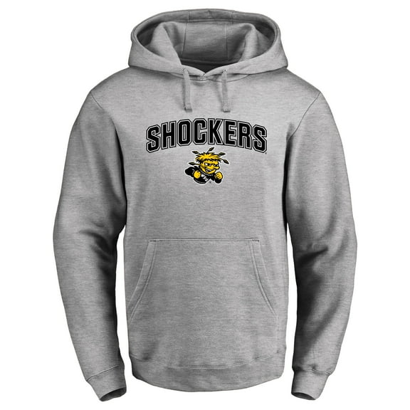 Men's Ash Wichita State Shockers Proud Mascot Pullover Hoodie