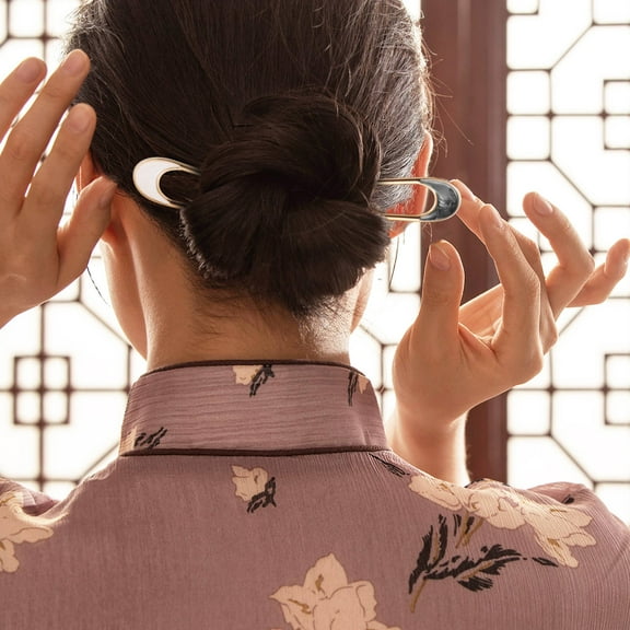 HONITANO 4Pcs U-Shaped Hair Pins Metal French Twist Pin For Women Versatile Use