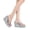 Silver, variant on Women’s Rhinestone Wedge Flip Flops, Sparkly Platform Thong Sandals