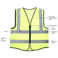 thumbnail image 4 of Chaleco De Seguridad, Chaleco De Seguridad Tiras De Doble Tono Tamaño Transpirable Reflectante Ajustable Para Limpiador De Aceras Para Nieve, 4 of 7