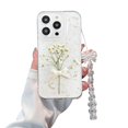 thumbnail image 1 of Funda Pretaco para iPhone 16 Plus de 6.7 pulgadas, flor blanca, 1 of 8