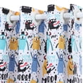thumbnail image 5 of PiccoCasa Window Curtain Panels Set of 2 for Kids'Bedroom, 42"x63", Monster Pattern, 5 of 7