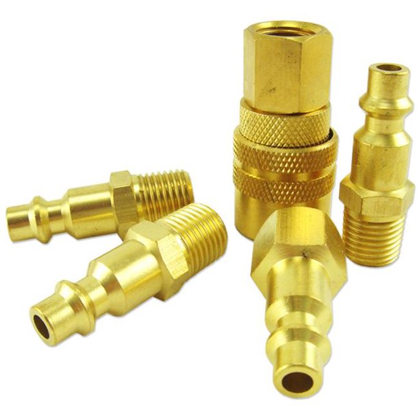 Brass Air Hose Coupler Set