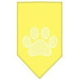 thumbnail image 2 of Mirage Pet Products66-136 LGYW Chevron Paw Screen Print Bandana, Yellow - Large, 2 of 2