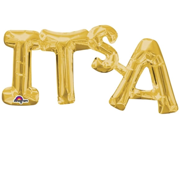 Gold Mini Shape Air Filled Phrase " It's " Foil Balloon 20 Inch