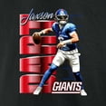thumbnail image 4 of Men's Jaxson Dart Black New York Giants Celebration T-Shirt, 4 of 4