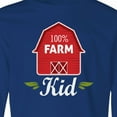 thumbnail image 4 of Inktastic 100 Percent Farm Kid Long Sleeve Youth T-Shirt, 4 of 5