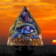 thumbnail image 2 of Estatuas Pirámide de cristal natural Piedra curativa Chakra Reiki Decoración para el hogar y la oficina (H) Likrtyny Libre de BPA, 2 of 7