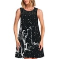 thumbnail image 1 of Fotbe New York City1 Vestido de Verano sin Mangas para Mujer – Vestido Midi Línea A, Estilo Camiseta Floral, Vestido Playero Casual y Fluido, 1 of 7