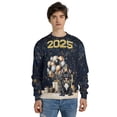 thumbnail image 4 of Happy New Year French Bulldog Welcome 2025 Balloon Firework Party All Over Print 3D Sweatshirt Unisex Merch Dog Lover Gifts - 01014, 4 of 6