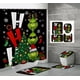 thumbnail image 3 of Cortina de ducha de poliéster impermeable con estampado digital de Grinch navideño, cortinas de ducha para baño, 3 of 6