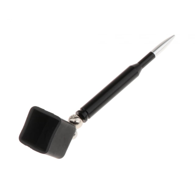 Soporte para tiza para taco de billar, estuche metálico para puntas de tiza, contenedor multifuncional, fácil de usar Cuadrado negro