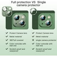 thumbnail image 5 of [2 Pack] Camera Lens Protector Compatible with iPhone13 6.1inch＆ iPhone 13mini 5.4inch [9H Premium Tempered Glass] [Anti-Scratch] [Aviation Aluminum Camera Protection][99.99% Transparency](Green), 5 of 5