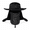 Black, variant on Outdoor Sun Hat for Men and Women, Nylon Wide Brim Hat with Detachable Neck Flap, Quick Dry Breathable Foldable Fishing Hiking Gardening Beach Hat