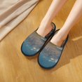 thumbnail image 6 of Fotbe Deserted Classic Car Landscape Pattern Women's Fuzzy Slippers Plush Slippers Fluffy Winter House Shoes Indoor and Outdoor-Large, 6 of 8